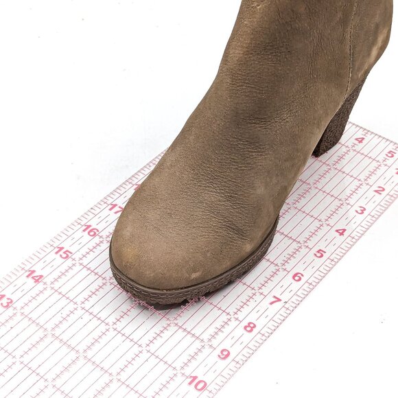 Timberland Women Tillson Lug Sole Light Taupe Nubuck Ankle Boots size 8.5 - Picture 7 of 12